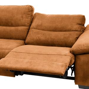 Sofa Lamexa II  (2,5 -Sitzer) Microfaser - Cognac - Relaxfunktion