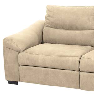 Sofa Lamexa II  (2,5 -Sitzer) Microfaser - Warmes Beige - Relaxfunktion