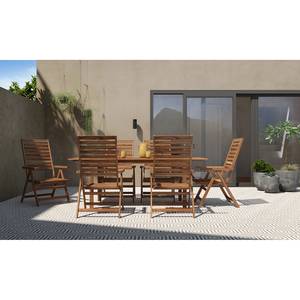 Table de jardin Mimo III Acacia massif - Marron