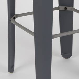 Chaise de bar Gant Frêne massif / Matière plastique - Frêne - Gris