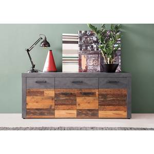 Sideboard Indy Altholz Pinie Dekor / Vintage Grau