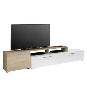 Ensemble meubles TV Neo (4 éléments) Blanc / Imitation chêne brut de sciage