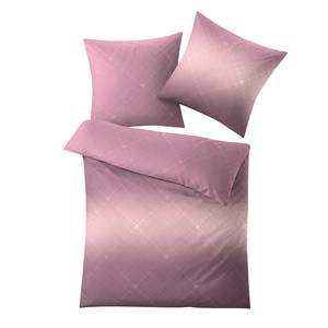 Parure de lit Jay Coton - Rose vieilli - 155 x 220 cm + oreiller 80 x 80 cm