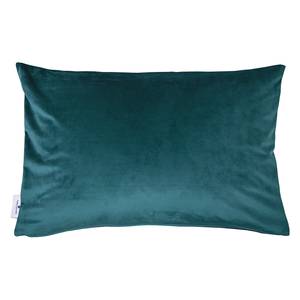 Housse de coussin T-Quilted Seashell Velours - Bleu pétrole