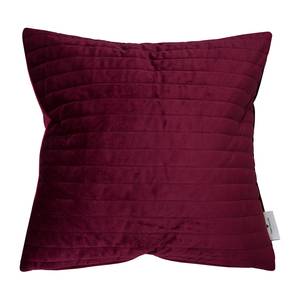 Housse de coussin T-Velvet Stripes Velours - Rouge Bordeaux