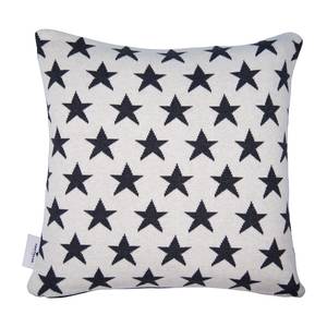 Housse de coussin T-Classic Stars Coton - Anthracite / Blanc cassé