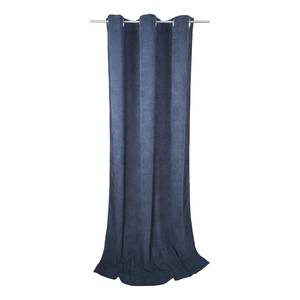 Rideaux à œillets T-Casual Cord Velours côtelé - Bleu jean