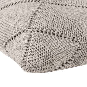 Housse de coussin Purl Tissu mélangé - Taupe