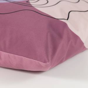Kussensloop Modern textielmix - Lipstick roze