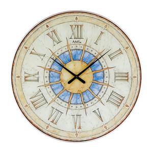 Horloge murale Playa Garza Quartz - Beige / Bleu