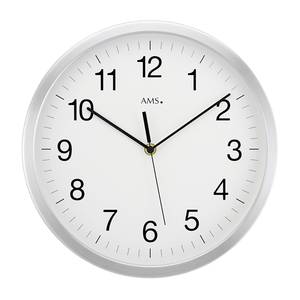 Horloge murale Keswick Horloge - Argenté / Blanc - Diamètre : 40 cm