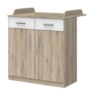 Verschoningscommode Joker San Remo eikenhouten look/wit