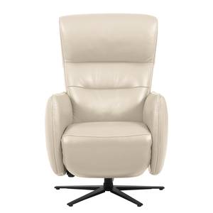 Fauteuil relax Amapa Cuir véritable - Crème