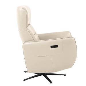 Fauteuil relax Amapa Cuir véritable - Crème