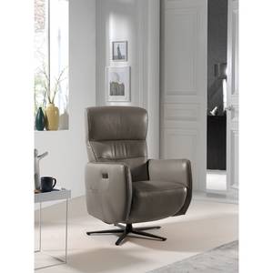 Fauteuil relax Amapa Cuir véritable - Gris