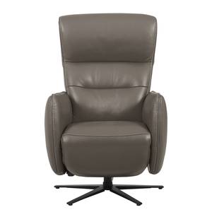 Fauteuil relax Amapa Cuir véritable - Gris