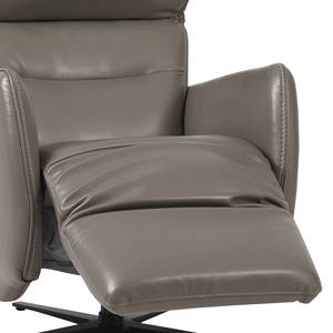 Fauteuil relax Amapa Cuir véritable - Gris