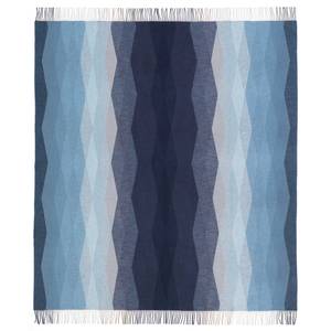 Plaid Rombo textielmix - Donkerblauw