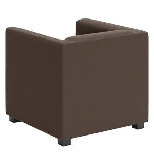 Fauteuil Wilno I Cuir véritable - Marron foncé