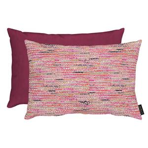 Coussin Tweed Tissu mélangé - Rouge - 33 x 45 cm