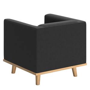 Fauteuil Wilno III echt leer - Zwart