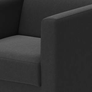 Fauteuil Wilno III Cuir véritable - Noir