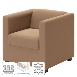 Fauteuil Wilno I Cuir véritable - Latte macchiatto