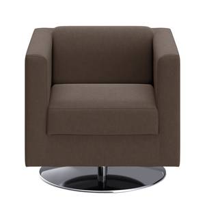 Fauteuil Wilno V Cuir véritable - Marron foncé