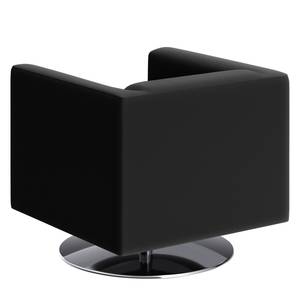 Fauteuil Wilno  X Cuir pigmenté - Noir