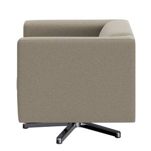 Fauteuil Wilno XIX antieke leerlook - Lichtgrijs