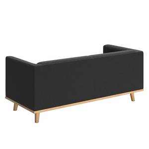 Sofa Wilno III (2-Sitzer) Echtleder - Schwarz