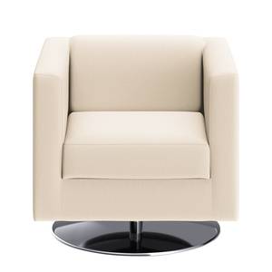 Fauteuil Wilno  X Cuir pigmenté - Blanc