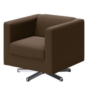 Fauteuil Wilno XIX antieke leerlook - Bizonbruin