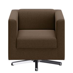 Fauteuil Wilno XIX antieke leerlook - Bizonbruin