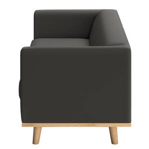 Sofa Wilno VI (2-Sitzer) Pigmentiertes Leder - Anthrazit