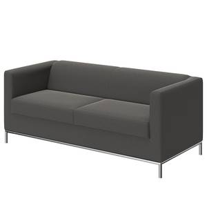 Sofa Wilno VIII (2-Sitzer) Flachgewebe - Dunkelgrau