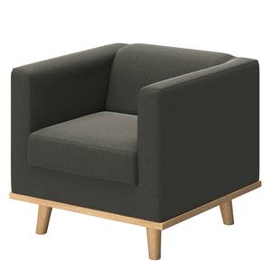 Fauteuil Wilno XVIII antieke leerlook - Grijs