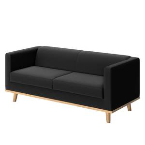 Sofa Wilno VI (2-Sitzer) Pigmentiertes Leder - Schwarz