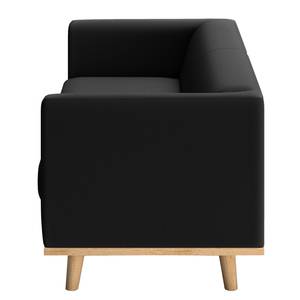 Sofa Wilno VI (2-Sitzer) Pigmentiertes Leder - Schwarz