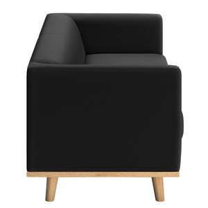 Sofa Wilno VI (2-Sitzer) Pigmentiertes Leder - Schwarz