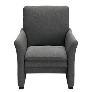 Fauteuil Capoma I geweven stof - Antraciet - Breedte: 80 cm