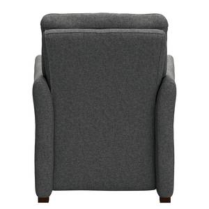 Fauteuil Capoma I geweven stof - Antraciet - Breedte: 80 cm