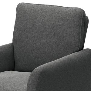 Fauteuil Capoma I geweven stof - Antraciet - Breedte: 80 cm