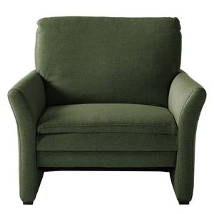 Fauteuil Capoma I geweven stof - Antiek groen - Breedte: 100 cm