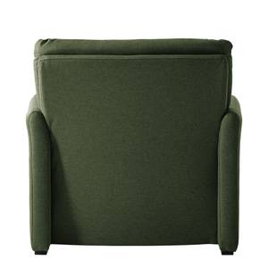 Fauteuil Capoma I geweven stof - Antiek groen - Breedte: 100 cm