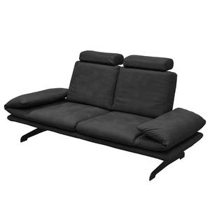 Sofa Beastey II (2-Sitzer) Echtleder - Schwarz