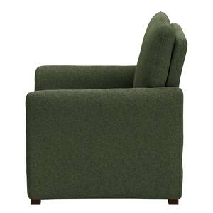 Fauteuil Capoma I geweven stof - Antiek groen - Breedte: 80 cm