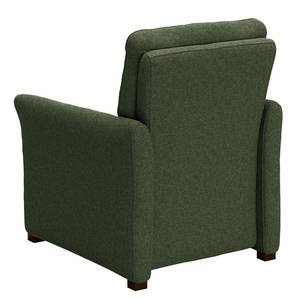 Fauteuil Capoma I geweven stof - Antiek groen - Breedte: 80 cm