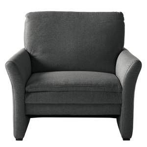 Fauteuil Capoma I geweven stof - Antraciet - Breedte: 100 cm
