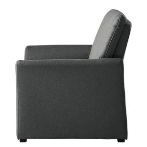 Fauteuil Capoma I geweven stof - Antraciet - Breedte: 100 cm